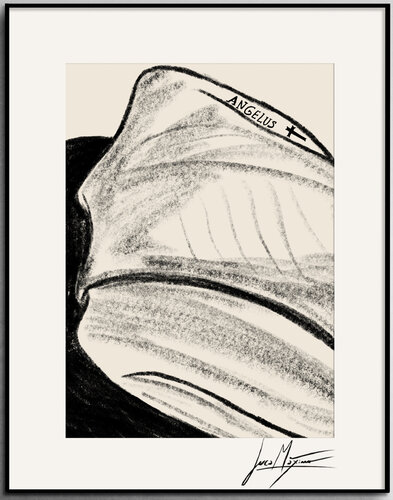 Sketch n66 — Where Faith Touches the Skin (Original 1/1, Only One Worldwide) par Juca Maximo, Dessin en vente sur Singulart