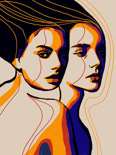 Write Your Story XIII – Faces That Carry Unwritten Words (Limited Edition 2/9 – Work painted by hand) par Juca Maximo, Peinture en vente sur Singulart