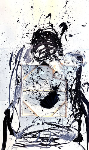 Unconscious Panel – Monumental Abstract Emotional Explosion (Original Series – 1/1) by Juca Maximo, Painting for Sale on Singulart