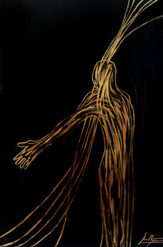 Gravity VII — The Silent Orbit (Limited Edition 3/9, Only 9 Worldwide – Hand-Painted Work) by Juca Maximo, Painting for Sale on Singulart