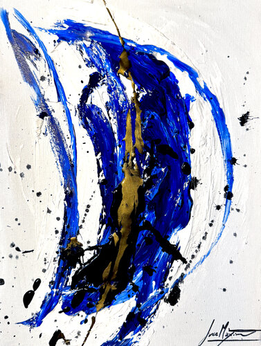 Unconscious  XII — Gestures of the Unknown | Original Abstract Expressionist Painting (1/1) Small Format van Juca Maximo, Schilderij te koop op Singulart