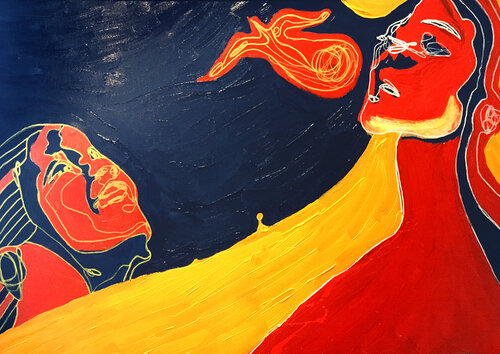Liber I – The Breath That Sets Her Free  (Limited Edition 3/9 – Hand-painted by the artist) Juca Maximo