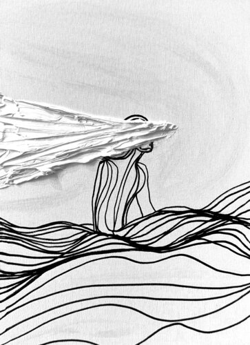 Traces XXIV – Whispers of the Infinite (Original Series – Hand Painted) von Juca Maximo, Malerei kaufen auf Singulart