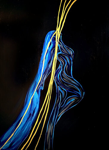 Energy XXXI– The Silent Current (Original) di Juca Maximo, Pittura in vendita su Singulart