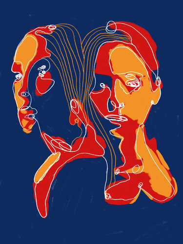 Portrait Colors VII – Architecture of the In-Between (Limited Edition 2/9, Only 9 Worldwide) par Juca Maximo, Peinture en vente sur Singulart