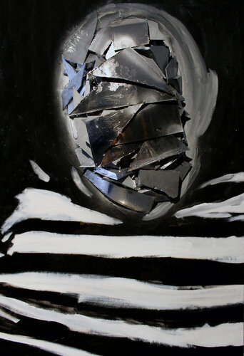 Absence – Picasso I: The Mirror Broke Me First (Original Series – Hand Painted) de Juca Maximo, Otros medios a la venta en Singulart