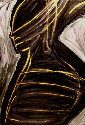 Absence IX – Armor of Silence (Original Series – Hand Painted) par Juca Maximo, Autres supports en vente sur Singulart