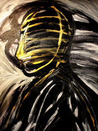 Absence VII – Storm Inside the Silence (Original Series – Hand Painted) van Juca Maximo, Schilderij te koop op Singulart