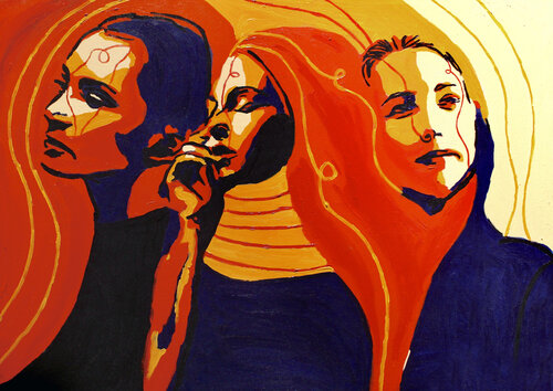 Write Your Story IV – Fire, Shadow & Awakening (Original Series – Hand Painted) de Juca Maximo, Pintura a la venta en Singulart