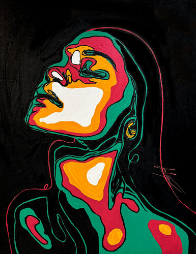 Intense I – Ecstasy of Color (Original Series – Hand Painted) de Juca Maximo, Pintura a la venta en Singulart