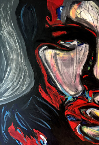 Expressionism I – The Unspoken Pulse (Original Series – Hand Painted) de Juca Maximo, Pintura a la venta en Singulart