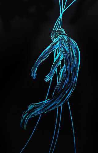 Gravity VIII – The Weight of Silence (Original Series – Hand Painted) di Juca Maximo, Pittura in vendita su Singulart