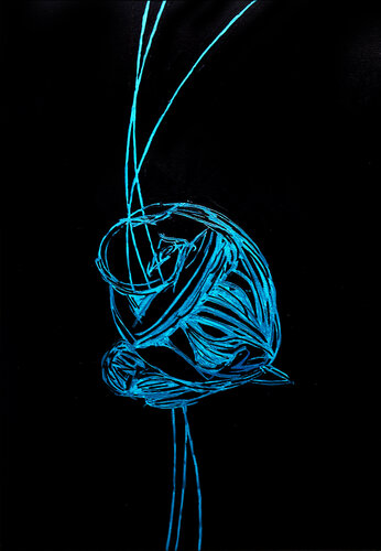Gravity IX – The Core of Surrender (Original Series – Hand Painted) van Juca Maximo, Schilderij te koop op Singulart