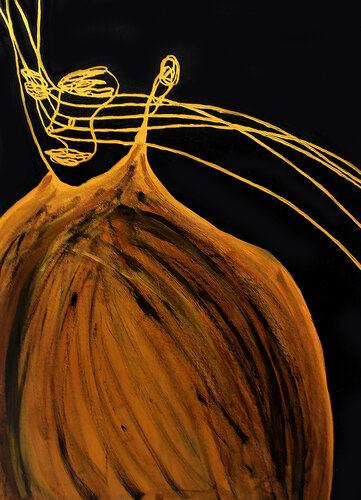Gravity XII – The Weight of Thought (Original Series – Hand Painted) van Juca Maximo, Schilderij te koop op Singulart