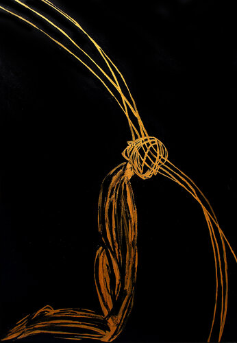 Gravity XIV – The Thread of Stillness (Original Series – Hand Painted) von Juca Maximo, Malerei kaufen auf Singulart