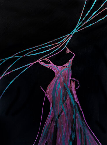 Gravity XIX – The Uplift (Original Series – Hand Painted) par Juca Maximo, Peinture en vente sur Singulart