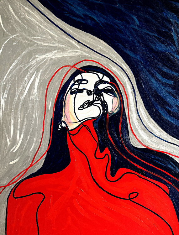 Portrait Colors XVI – When Breathing Becomes Art (Original Series – Hand Painted) Juca Maximo