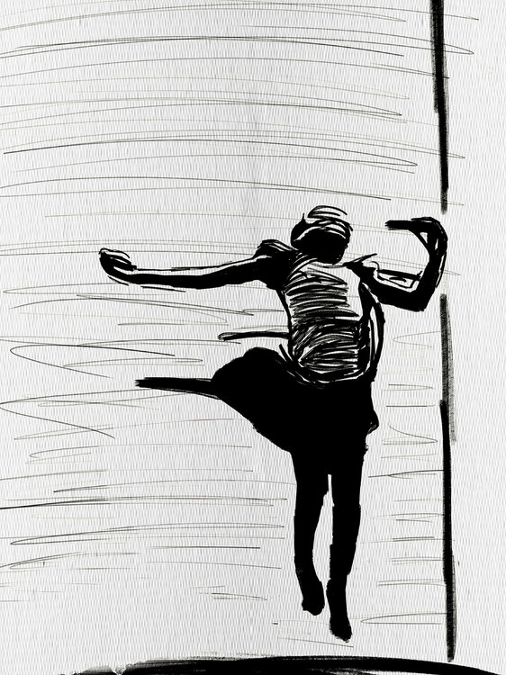 Dance II – The Leap of Silence (Limited Edition 1/9 – Work painted by hand) Juca Maximo