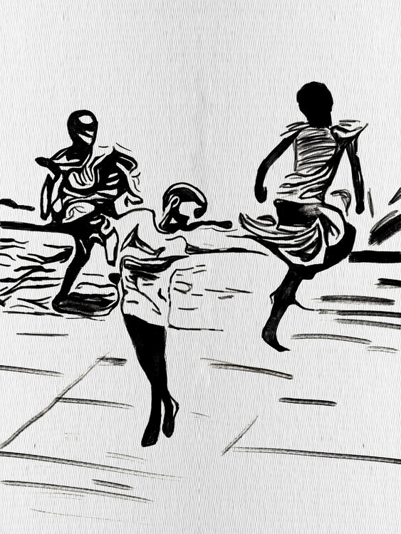 Dance I – The Children of Movement (Limited Edition 1/9 – Work painted by hand) Juca Maximo