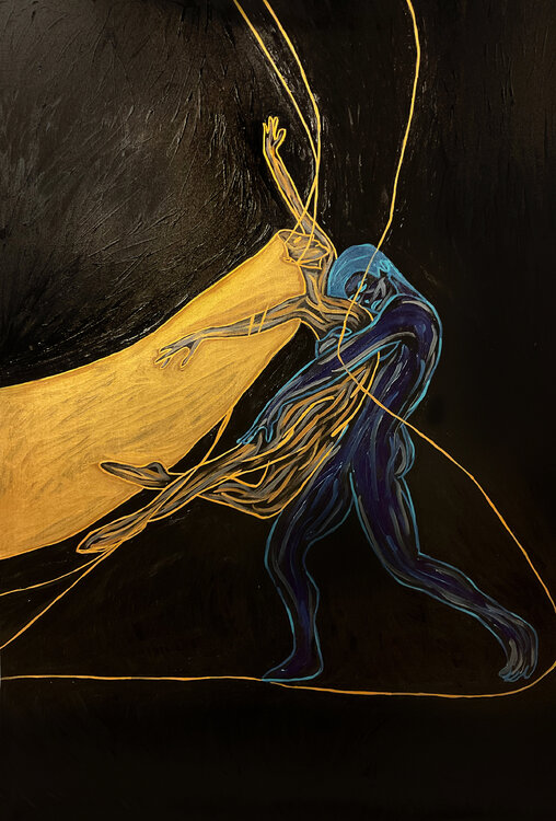 Energy V – The Sacred Collision | Large Original Juca Maximo