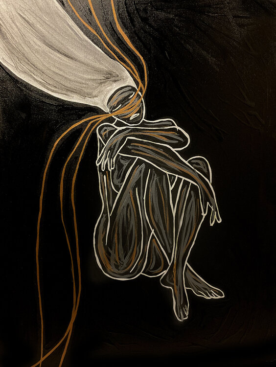 Energy XXII – The Stillness Between (Original Series – Hand Painted) Juca Maximo