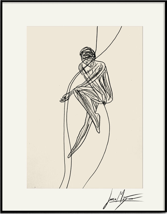 Sketch n6 – The Shape of Vulnerability (Original Drawing – Hand Painted 1/1) Juca Maximo