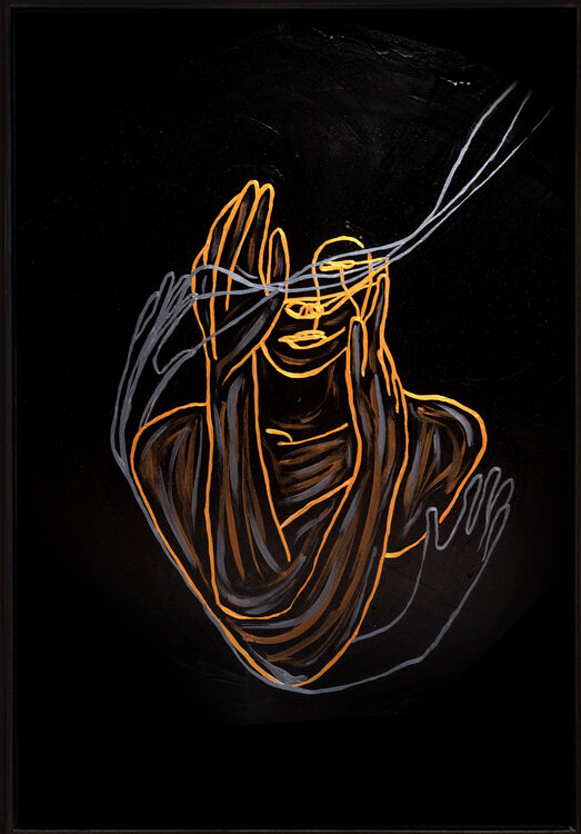 Energy XXX – The Eyes Within (Original Series – Hand Painted) Juca Maximo