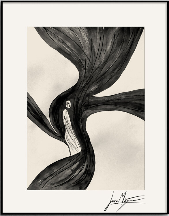 Sketch n9 – Anatomy of a Feeling (Original Drawing – Hand Painted 1/1) Juca Maximo