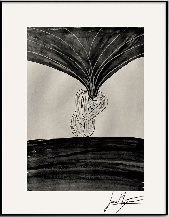 Sketch n34 – Implosion (Original Drawing – Hand Painted 1/1) Juca Maximo