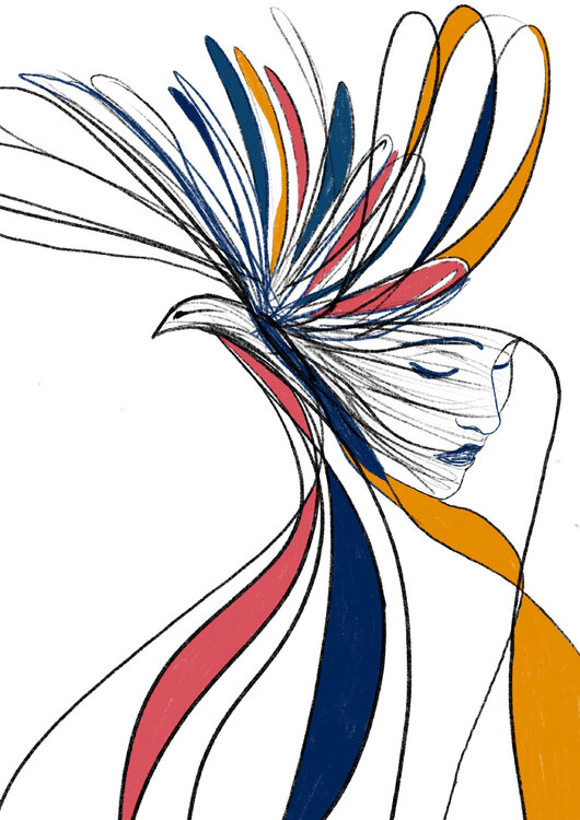 Portrait Unconscious I – The Flow of Hidden Memory (Limited Edition 1/9 – Work painted by hand) Juca Maximo