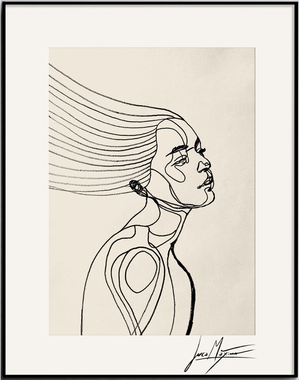 Sketch n42 — The Echo Within (Original Series, Unique 1/1 Hand-Painted Drawing) Juca Maximo