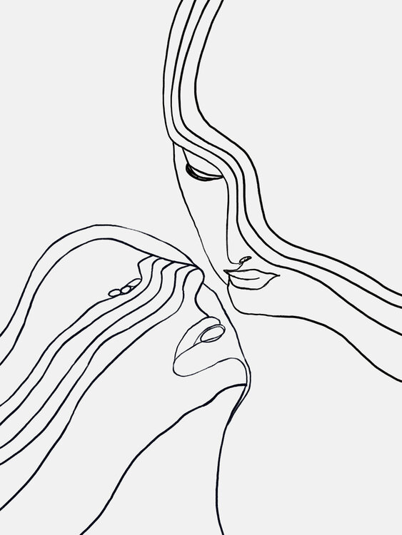 Connection Love – The Gaze That Holds Us (Limited Edition 3/9 - Work painted by hand) Juca Maximo