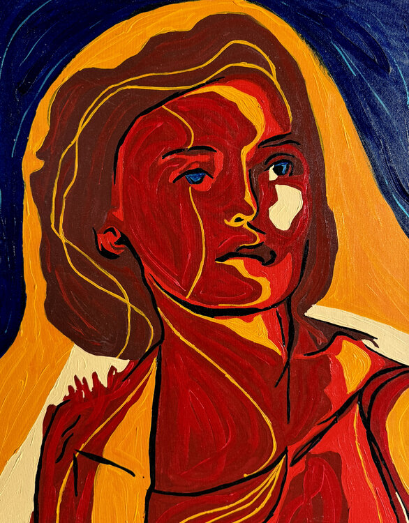 Doralice – The Fire Beneath the Skin (Original Series – Hand Painted) Juca Maximo