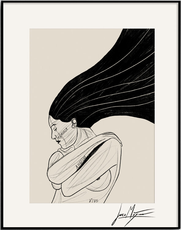 Sketch n46 – She Carved It to Remember (Original Series – Hand Painted 1/1) Juca Maximo