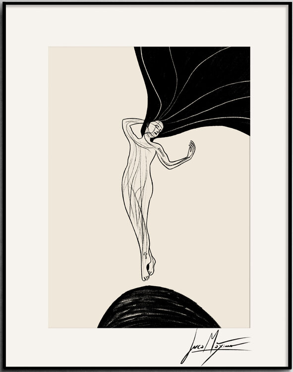 Sketch n48 – When the Darkness Lifts You (Original Series – Hand Painted 1/1) Juca Maximo