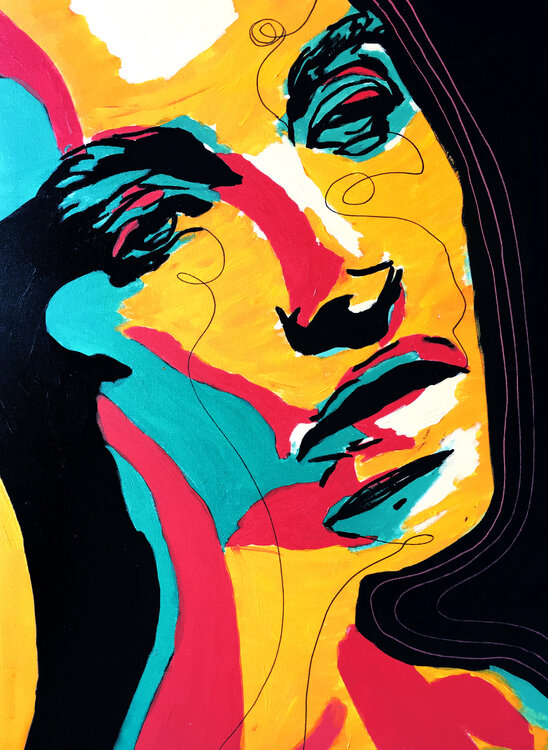 Retails III – The Layers That Speak - Original Hand-Painted) Juca Maximo