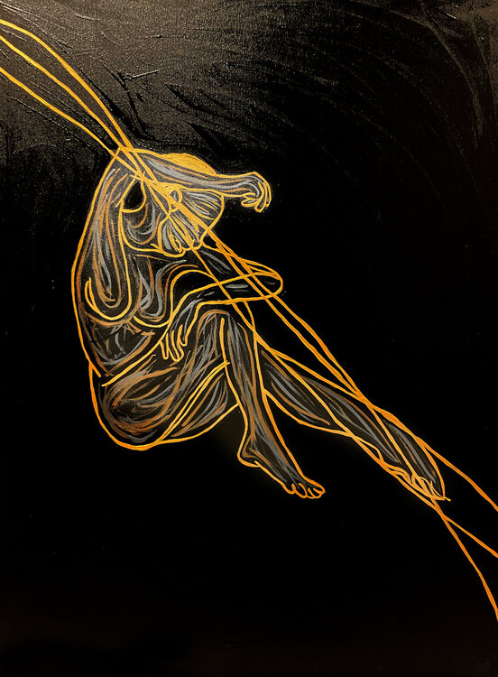 Energy XVIII — The Surge of Becoming – Hand-Painted Work) Juca Maximo