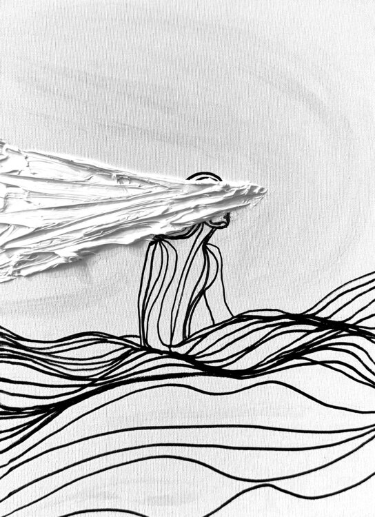 Traces XXIV – Whispers of the Infinite (Original Series – Hand Painted) Juca Maximo