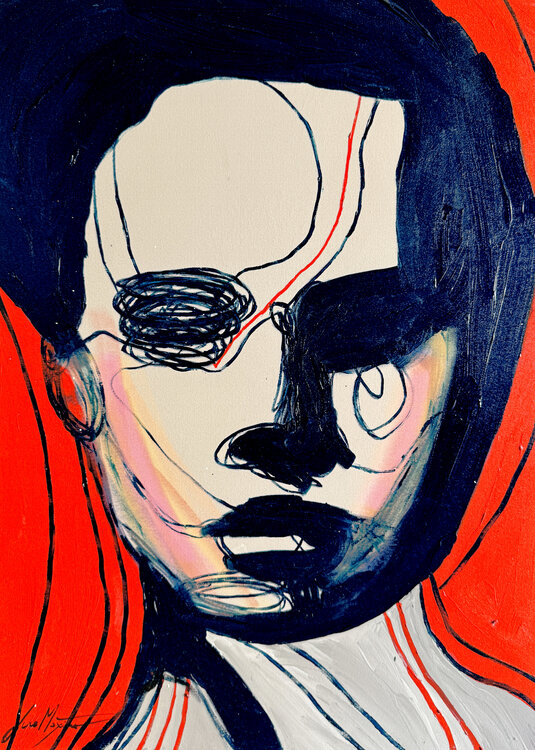 Portrait Colors IV – The Voice That Refuses Silence (Original Series – Hand Painted) Juca Maximo