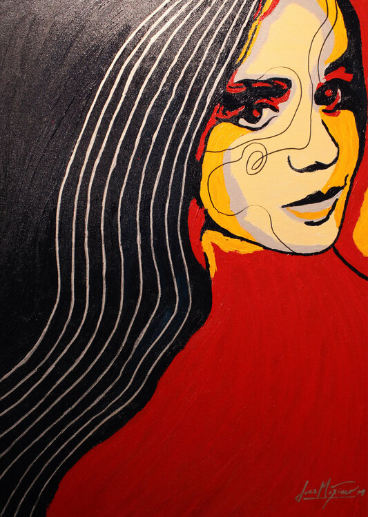 Portrait Colors Ana – The Gentle Flame (Original Series – Hand Painted) Juca Maximo