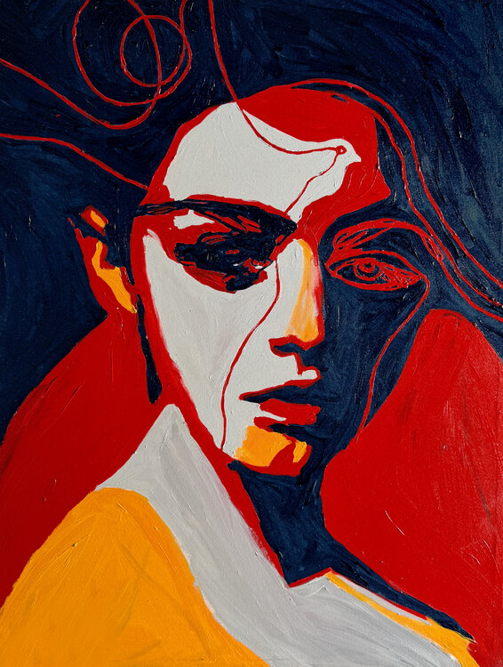 Portrait Colors VIII – Between Light and Witness (Original Series – Hand Painted) Juca Maximo