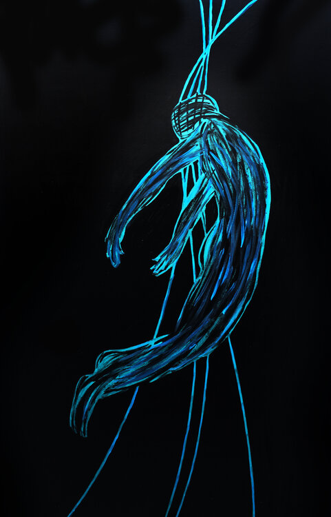 Gravity VIII – The Weight of Silence (Original Series – Hand Painted) Juca Maximo