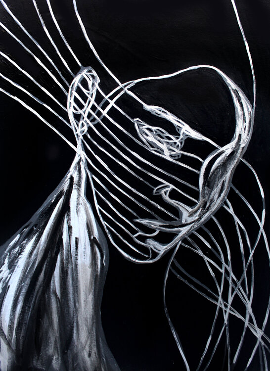 Gravity XVII – The Pulse of Silence (Original Series – Hand Painted) Juca Maximo