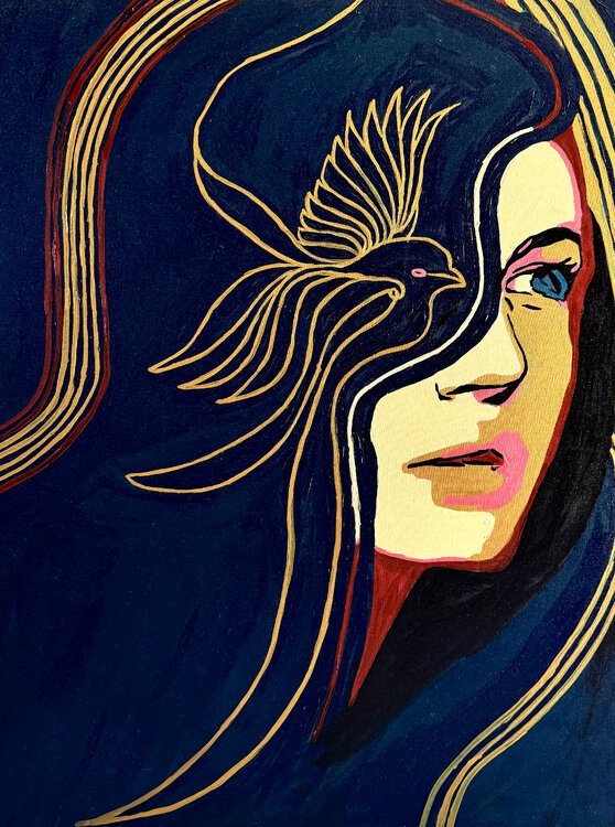 Portrait Colors XX – The Bird Within | Original Hand-Painted) Juca Maximo