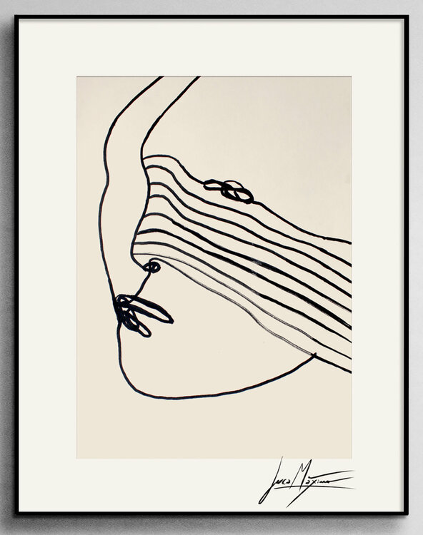 Sketch n76 – Echoes Beneath the Surface (Original Series – Hand Painted 1/1) Juca Maximo