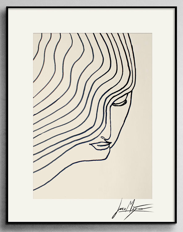 Sketch n77 – The Weight of Calm (Original Series – Hand Painted 1/1) Juca Maximo