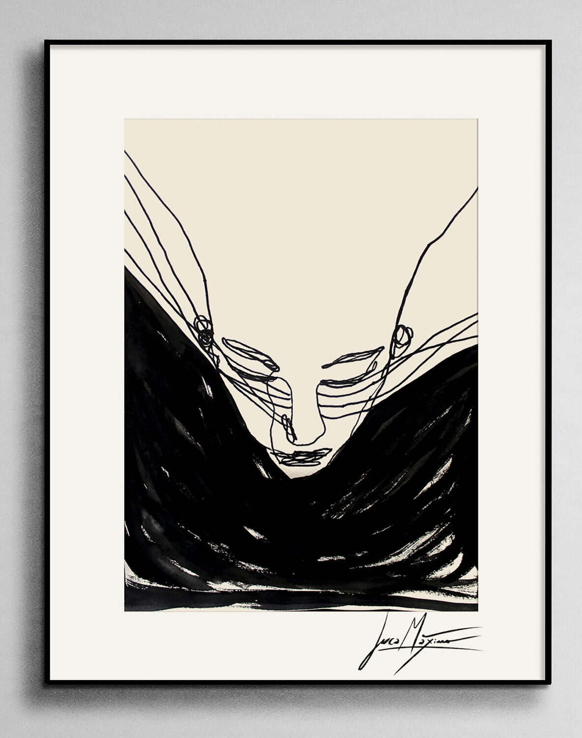 Sketch n24 – Thinking Too Loud (Original Drawing – Hand Painted 1/1) Juca Maximo