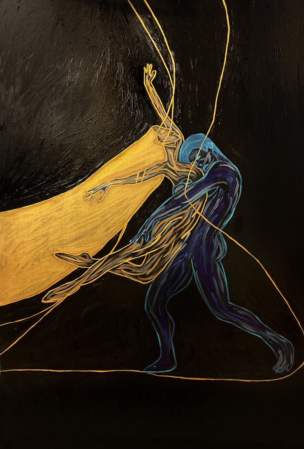 Energy V – The Sacred Collision | Large Original Juca Maximo