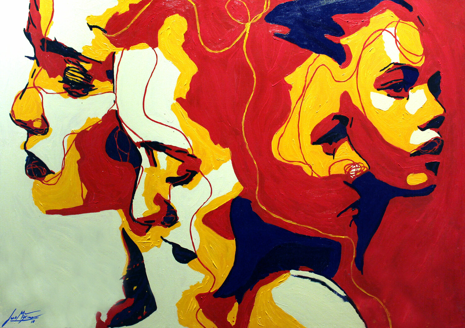 Writer Your Story 1 - Limited Edition 4/9 (Work painted by hand) Painting Juca Maximo Originalgemälde zu verkaufen