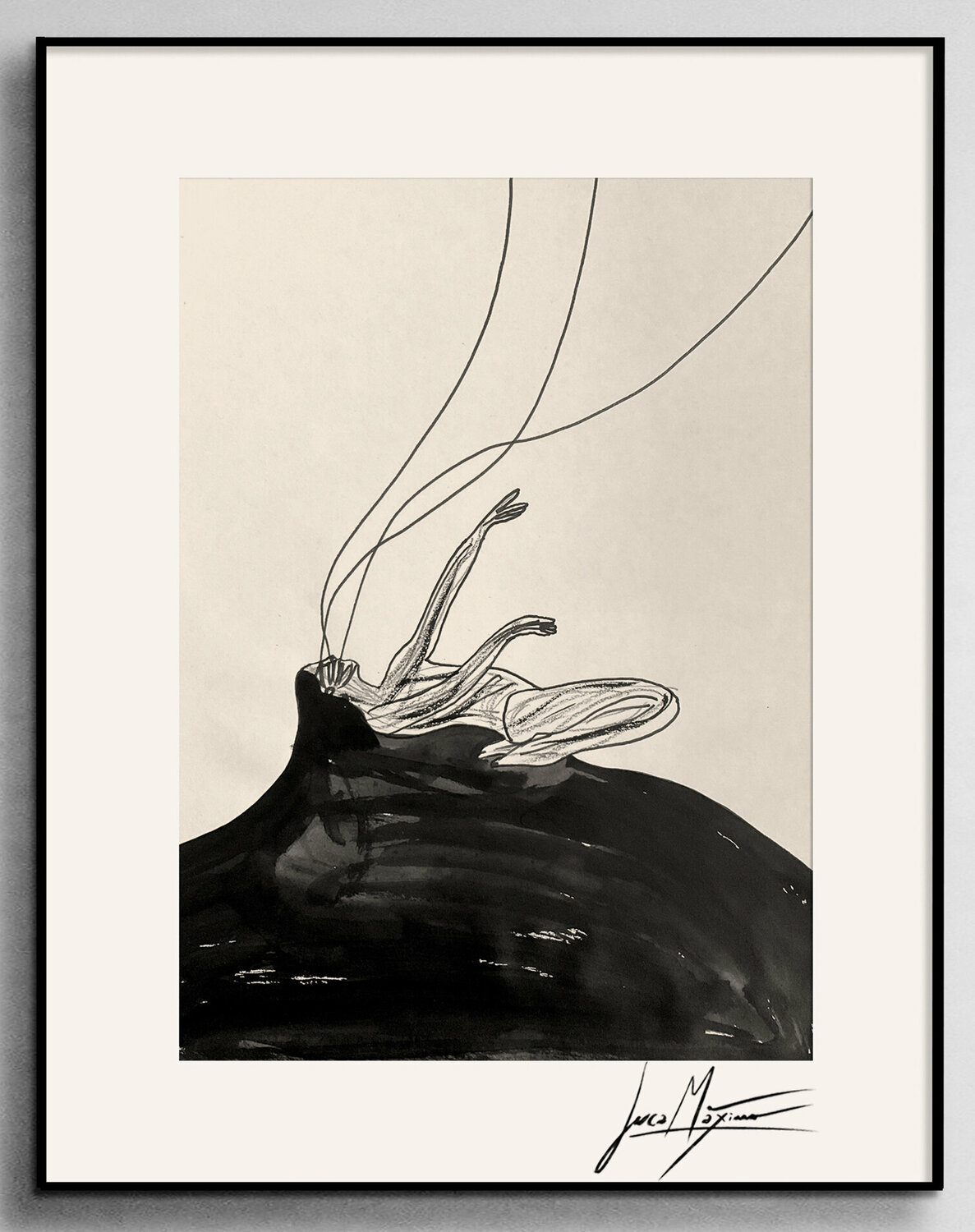 Sketch n16 – Resting Doesn’t Mean Letting Go (Original Drawing – Hand Painted 1/1) Juca Maximo Zeichnungen zu verkaufen